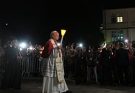 Pope joins pilgrims in Lourdes candlelit rosary as 150,000 attend mass